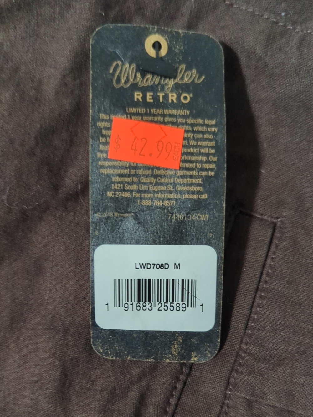 Wrangler Retro Pearl Snap Denim Dress - Picture 8 of 8